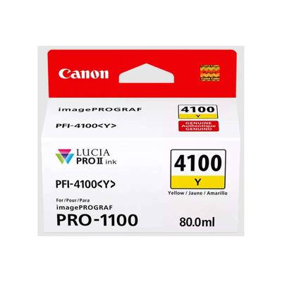 Original Canon 6780C001 / PFI-4100Y Druckerpatrone Gelb Image