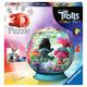 Ravensburger 3D Puzzle 11169 - Puzzle-Ball Trolls - 72 Teile - Puzzle-Ball Trolls-Fans ab 6 Jahren