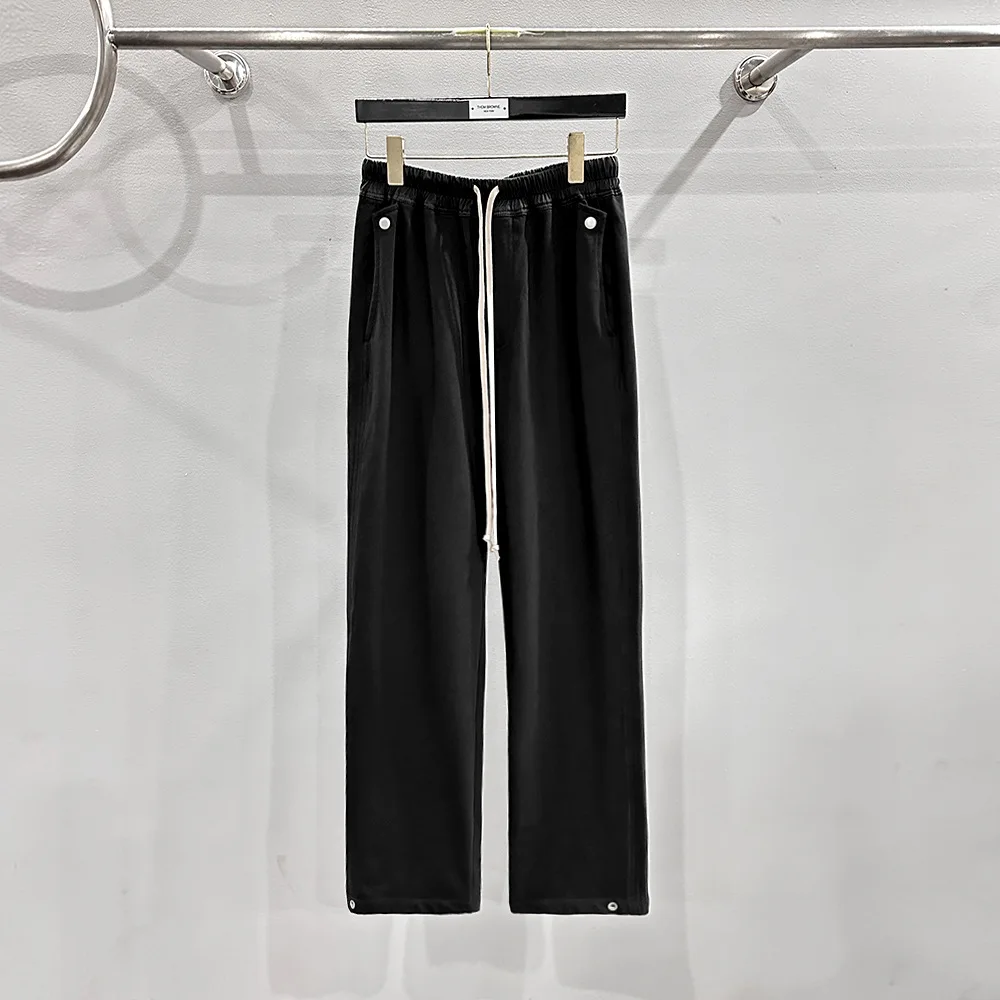 Owen Seak Männer Gerade Hosen Cargo frauen Jogginghose Baumwolle Gothic Casual Herbst Kreuz Solid Black Lange Hosen Größe XL