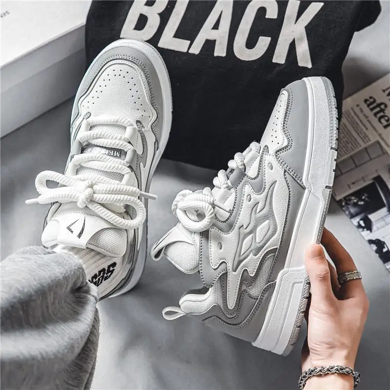 Neue Brot Herren-Turnschuhe, PU-Designer-Plattform, atmungsaktive, klobige Skate-Schuhe, 2024, lässige Low-Top-vulkanisierte sportliche Herrenschuhe