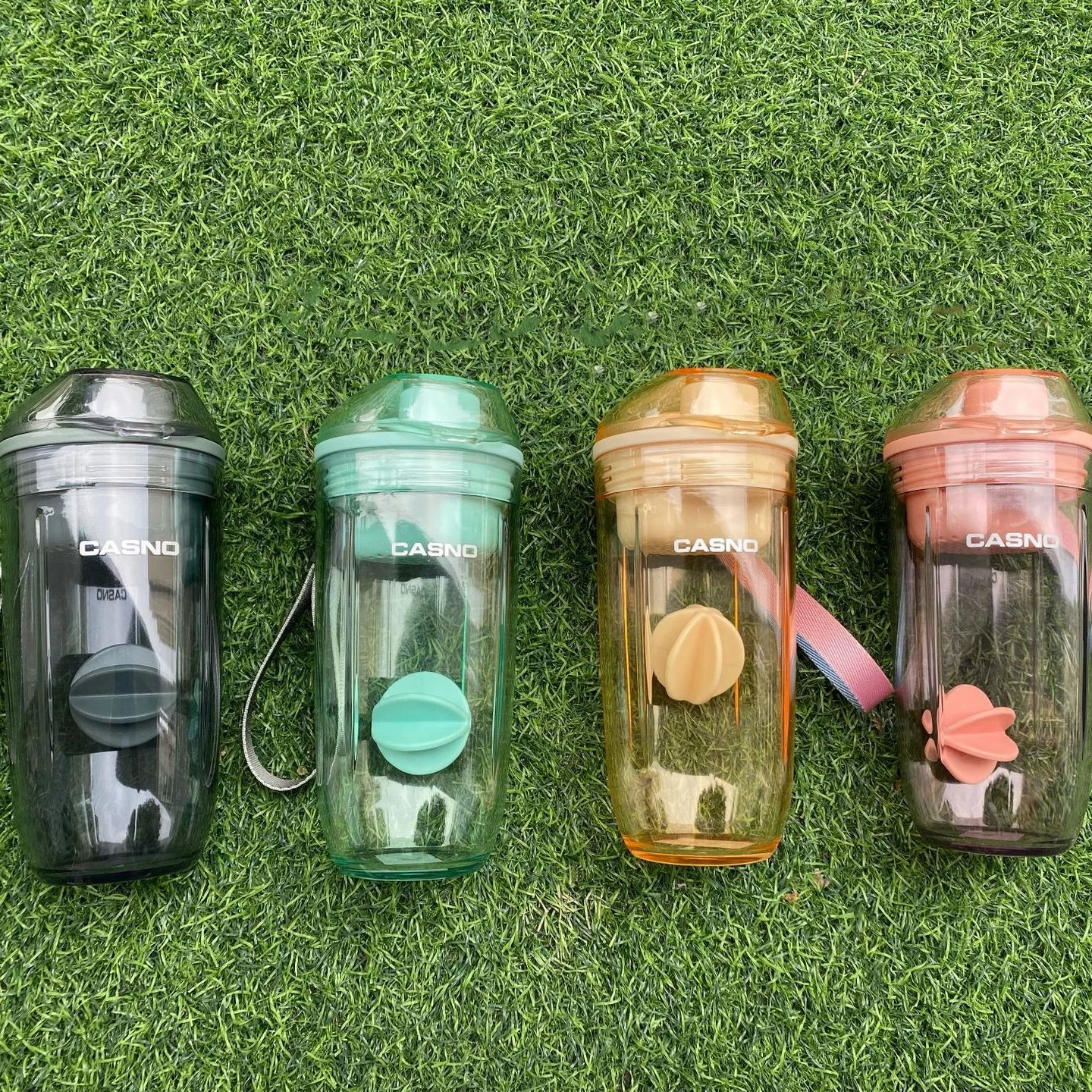 400ml Shaker Flasche mit Ball bpa frei Kunststoff Protein Shakes auslaufs icher für Puder Workout Gym Sport Image