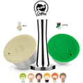 icafilas Per Nescafè Dolce Gusto Capsule di caffè riutilizzabili Filtro per caffè e latte in plastica e acciaio inossidabile per Piccolo e GENIO S