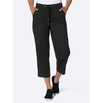 7/8-Hose CASUAL LOOKS, Damen, Gr. 20, Kurzgrößen, schwarz, 98% Baumwolle, 2% Elasthan, unifarben, 7/8-Länge, Hosen Image