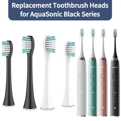 Replacement Toothbrush Heads for AquaSonic Black Series/Black Series Pro/Vibe Series Toothbrush Bristle Nozzle