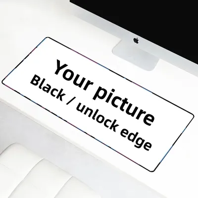 Custom Mousepad 900x400 1200x600 Anime Gaming Mouse pad xxl Black Lock edge / Unlock
