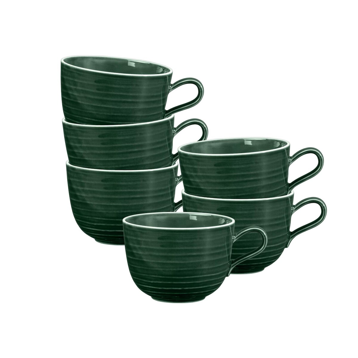 Seltmann Weiden Terra Milchkaffeetasse 400 ml moosgrün 6er Set Image