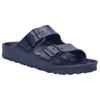 Badepantolette JOSEF SEIBEL "Martinique 01", Damen, Gr. 39, blau (dunkelblau), Lederimitat, sportlich, Schuhe, Badeschuh, Sandale, Flats mit Fußbett