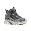 Wanderschuh MERRELL "MOAB SPEED 2 MID GORE-TEX", Gr. 44,5, grau (asphalt), Synthetik, sportlich, Schuhe, wasserdicht