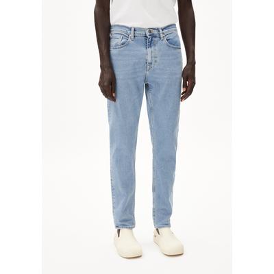 AARJO TARPA | Jeans Tapered Leg Mid Waist Bio-Baumwoll Mix Comfort-Stretch - blau (36-30) Image