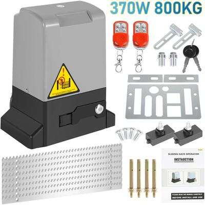 SWANEW Schiebetorantrieb Set - 370W, bis 800kg, Elektrisch Torantrieb Schiebetor, mit 2 Schlüssel Image