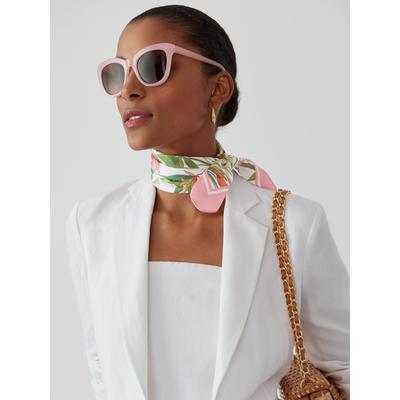 J.McLaughlin Women's Nikka Silk Scarf in Mangrove Idyll White