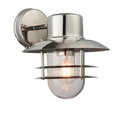 Tully Silver Outdoor Wall Light