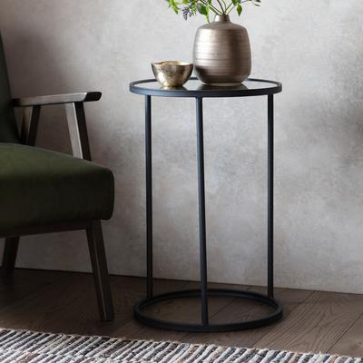 Ranchi Round Glass Side Table