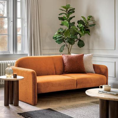Ashbury Soft Brushed Mid-Century Floating 3 Seater Sofa