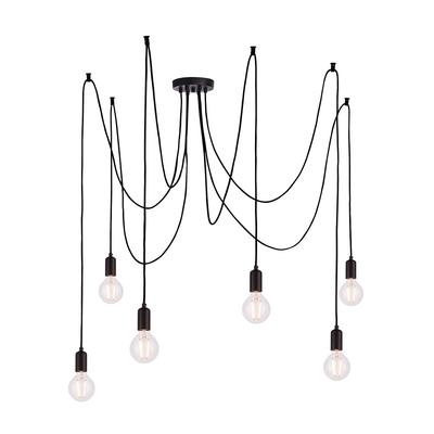 Industrial 6 Bulb Cluster Pendant Ceiling Light