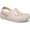 Clog CROCS "Crocband Clog", Damen, Gr. 39, beige (quartz), Croslite, sportlich, Schuhe, Sommerschuh, Schlappen, Hausschuh mit zweifarbiger Laufsohle