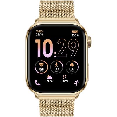 Smartwatch ICE-WATCH "ICE smart 3.0 - 1.78 AMOLED - GPS", gold (gelbgoldfarben), Smartwatches, Armbanduhr, Damenuhr, Herrenuhr, Edelstahlarmband,digital Image
