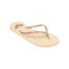 Sandale ROXY "Bermuda Print", Gr. 8,5(39), gelb, gold, Obermaterial: 98% Synthetikmaterial, 2% Metall / Futter: 100% Synthetikmaterial / Außensohle: 100% Moosgummi, Schuhe