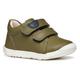 Lauflernschuh GEOX "B MACCHIA BOY", Kinder, Gr. 22, grün, Nappaleder, casual, Schuhe, Babyschuh, Klettschuh, Sneaker für Laufanfänger