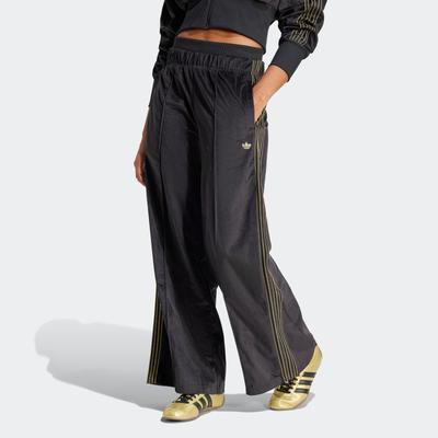 Sporthose ADIDAS ORIGINALS "VELOUR TRCKPANT", Damen, Gr. XS, N-Gr, schwarz, Obermaterial: 100% Polyester, sportlich, Hosen