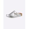 Clog MUBB, Damen, Gr. 41, silber (silberfarben), Glattleder, Schuhe