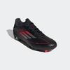 Fußballschuh ADIDAS PERFORMANCE "F50 LEAGUE FG/MG", Gr. 43, core schwarz, iron metallic, lucid rot, Synthetik, Textil, sportlich, Schuhe, für Rasenplätze