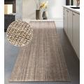 Teppich MY HOME "Avot Juteteppich", braun (graubraun), B:80cm H:10mm L:150cm, Jute, Teppiche, 100% Jutefaser, Läufer, Esszimmer, Wohnzimmer, Skandi