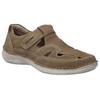 Klettschuh JOSEF SEIBEL "New Anvers 81", Herren, Gr. 43, beige (sand), Leder, casual, Schuhe, Bäckersandale, Komfortschuh, Halbschuh in Weite K (sehr weit)