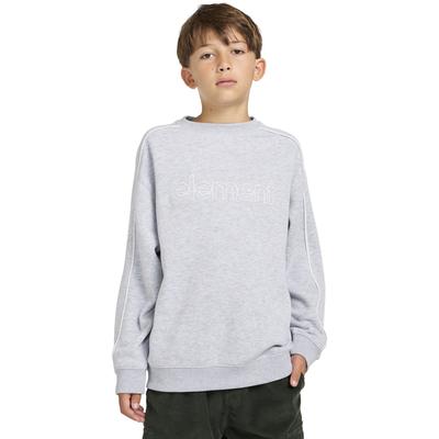 Sweatshirt ELEMENT "Cornell 90s", Kinder, Gr. 10(140-148cm), grau (mid grau heather), [Hauptstoff] 40% Polyester, 30% Baumwolle, 30% Baumwolle, Sweatshirts Image