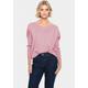 Rundhalspullover SAINT TROPEZ "A2561, MilaSZ R-Neck", Damen, Gr. M (38), pink (pink nectar), Feinstrick, Obermaterial: 80% Viskose, 20% Polyacryl, unifarben, modisch, normal, Rundhals, 3/4-Ärmel, Pullover