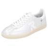 Sneaker RIEKER SPORT "San Diego Swing2GO", Damen, Gr. 45, bunt (silberfarben, weiß), Leder, metallic, sportlich, Schuhe, Retro-Sneaker, Freizeitschuh, Halbschuh mit herausnehmbarem Fußbett