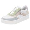 Plateausneaker REMONTE, Damen, Gr. 42, weiß (weiß, pastellfarben), Leder, Lederimitat, sportlich, Schuhe, Freizeitschuh, Halbschuh, Schnürschuh in schmaler Form