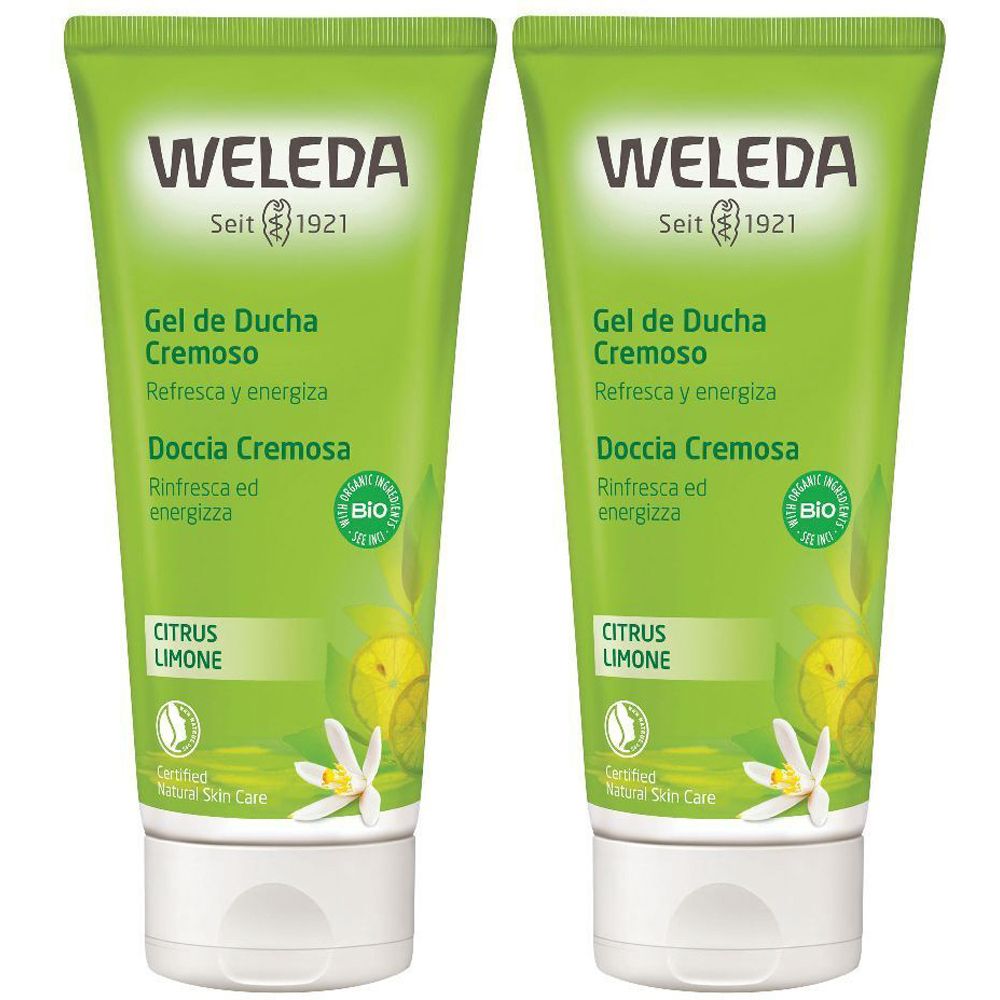 WELEDA Doccia Cremosa Limone 2x200 ml Gel doccia