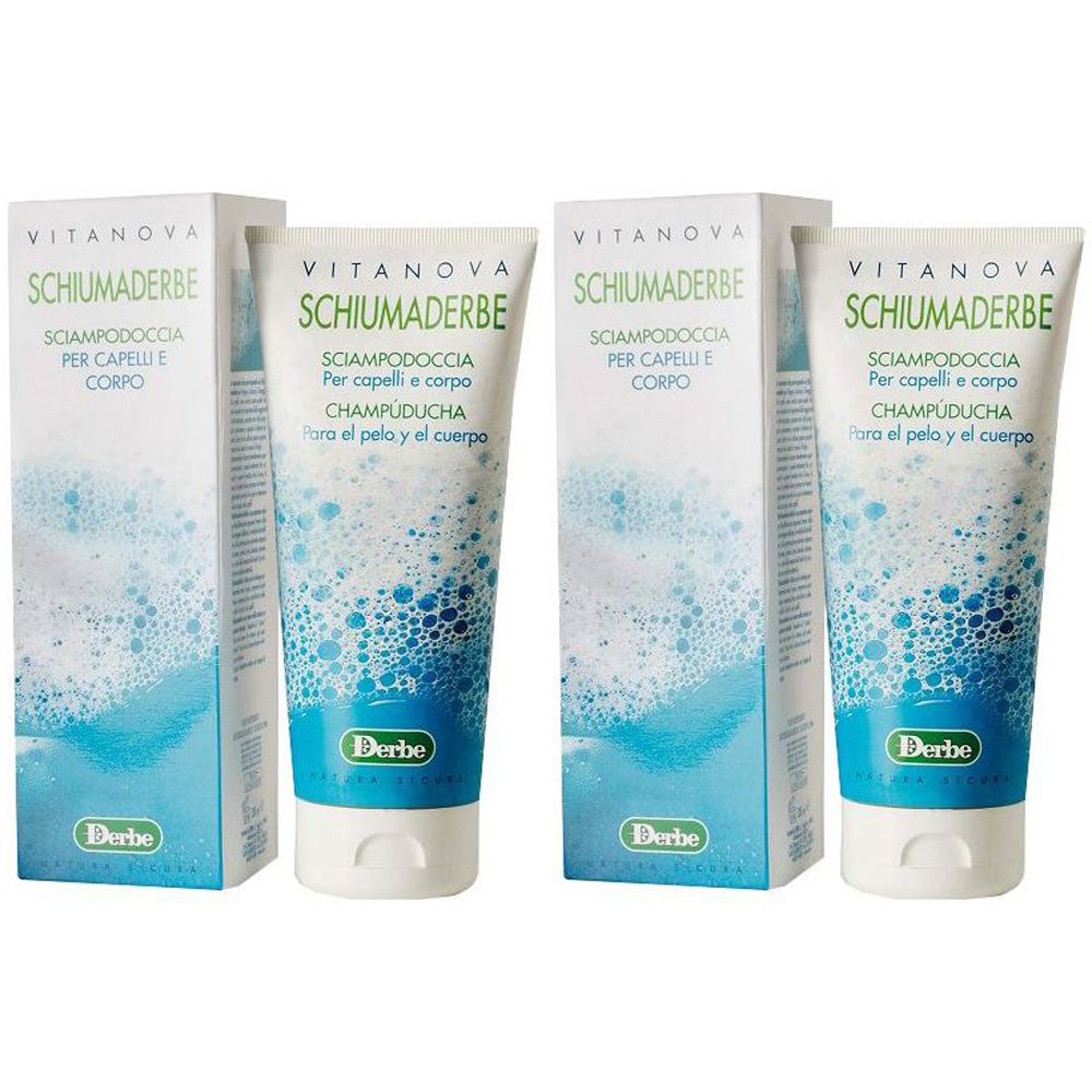 Schiumaderbe Sciampodoccia Per Capelli E Corpo 200 Ml 2x200 ml Gel doc