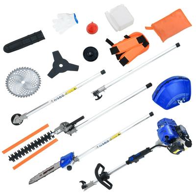 41.5cc 5-in-1 Gas Trimmer, Pole Saw, Brush Cutter, Hedge Trimmer, String Trimmer & Lawn Edger for Yard Work