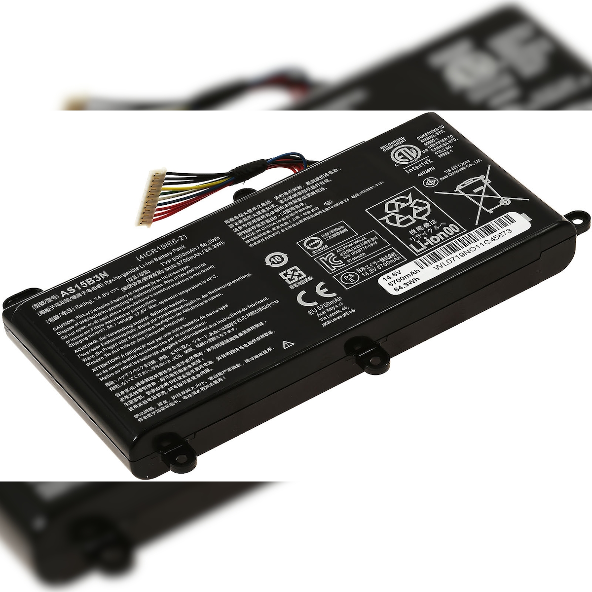 Powery Akku passend für Laptop Acer Predator 15 G9-593 / 15 G9-591 / 17 G9-793 / Typ AS15B3N u.a.