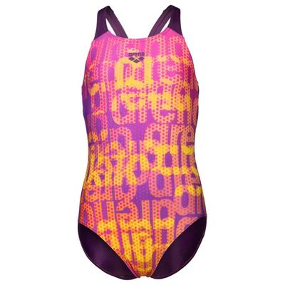 Arena - Girl's Multi Colours Swimsuit V Back - Badeanzug Gr 164 rosa Image