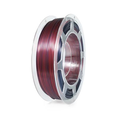 TEMU Pla 3d Printer Filament, Black Red Pla Filament 1.75mm, Shiny Color Change 3d Printing Filament 0.2kg/0.44lb Image