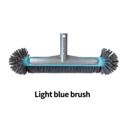 TEMU 1pc 12 Inch Easy-to-clean Detachable Pool Cleaning Brush - No Electricity Required, Plastic Construction, No Handle Only Brush Image