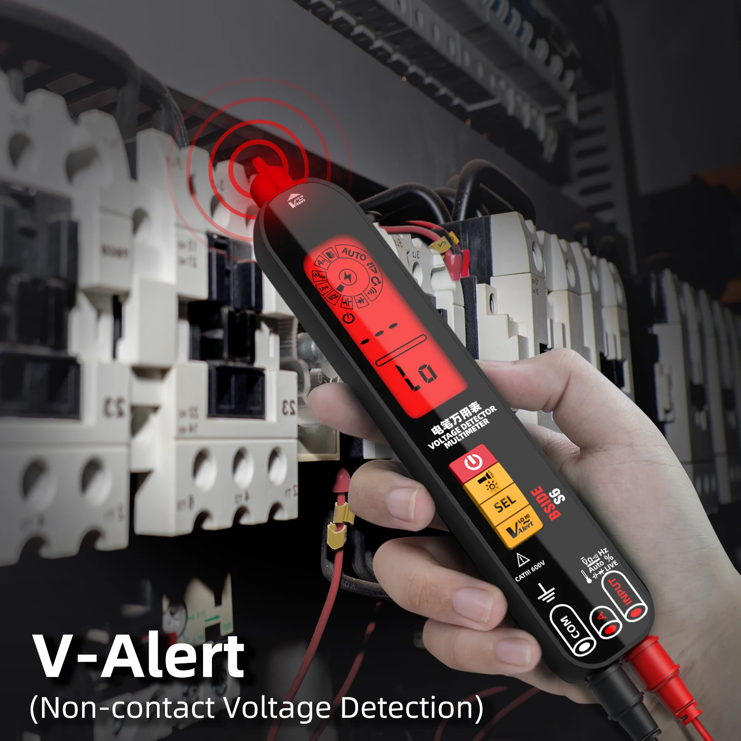 BSIDE S6X Smart Multimeter USB Ladespannungsprüfer Stift Haltepunkt Elektronischer Tester AC DC Berührungslos Live Auto Widerstand Hz Image