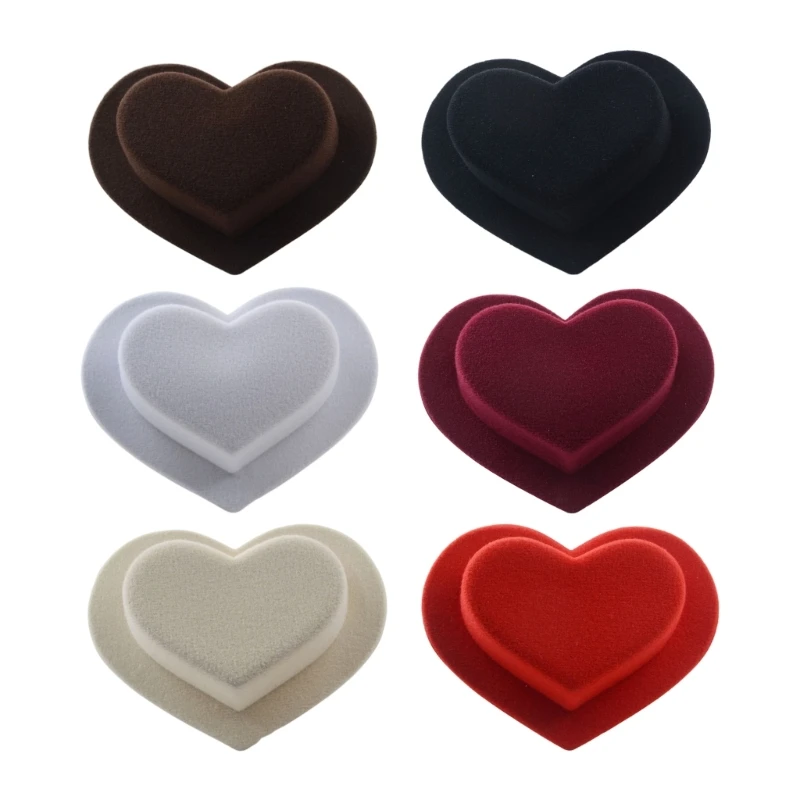 Herzförmige Fascinator-Hutbasis, trendige Kopfbedeckungen für Damen, Hochzeiten und formelle Kleider, Kostüme verleihen einen Image