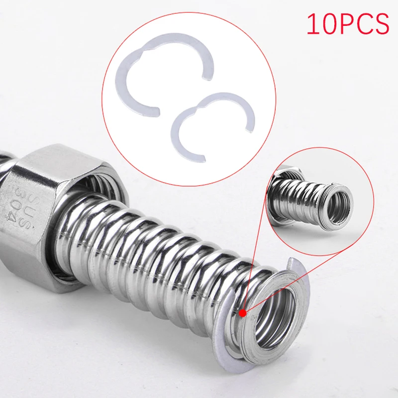 10pc Solar Edelstahl Wellrohr Segment ringe dn16 dn20 dn25 dn32 Solar Wellrohr Spezial Sicherungs ring Solar teile