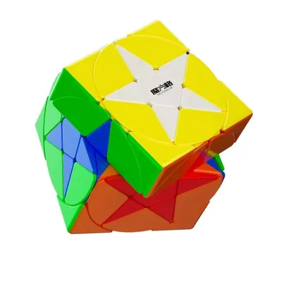 QIYI Pentagramm-Würfel, Geometrieform, Sternwürfel, selbstklebend, Geschwindigkeitswürfel, Rätsel, magische Würfel, Kinderspielzeug Image