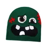 Rosa süße Cartoon weiche Strickmütze Damen Jacquard Mütze europäische und amerikanische Hip Hop Hoodie warme und lustige Wintermütze Winter