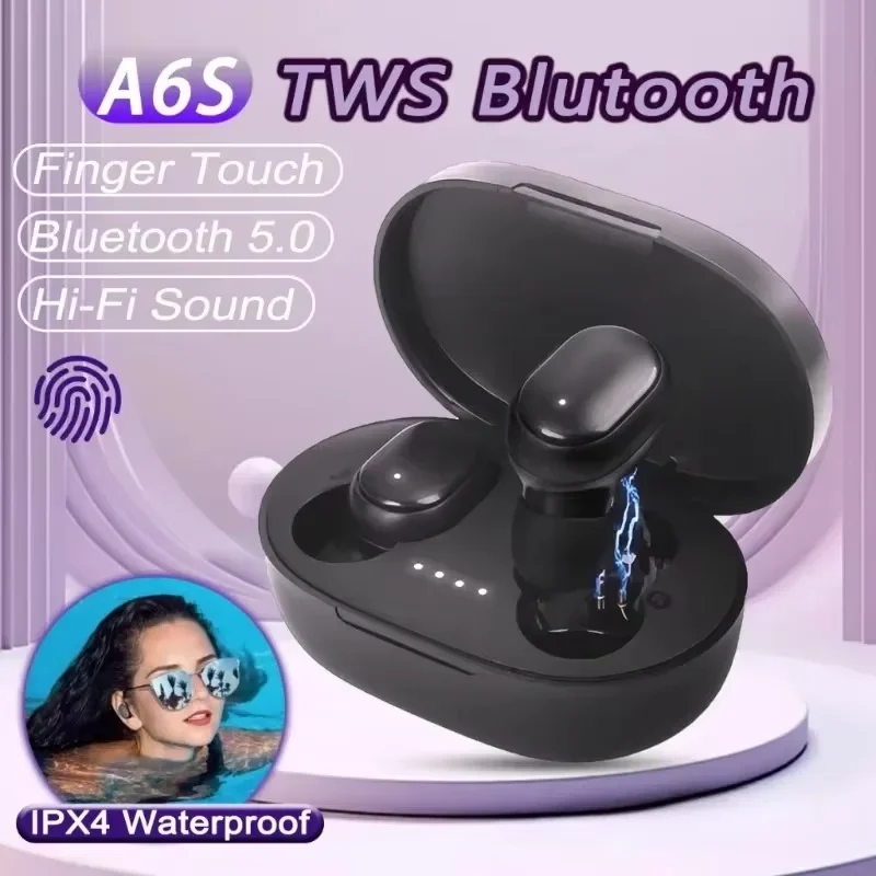 TWS A6S Bluetooth casque sans fil écouteurs BT5.0 Bluetooth casque Sport stéréo Fone Bluetooth écouteurs pour Xiaomi Huawei