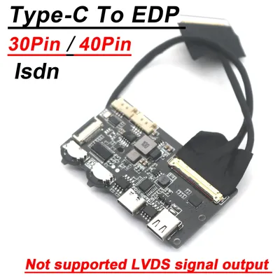 Isdn USB Type-C To EDP Driver Board EDP Signal 2K 4k 30PIN 40PIN Portable LCD Projector Screen