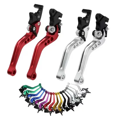 Aluminum Universal Motorcycle Scooter Brake Lever Front Disc Rear Drum Double Disc Brake Adjustable
