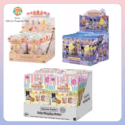 New Sylvanian Family Baby Doll Baking Party Sylvanian Families Sea Family Kawaii Anime Figures