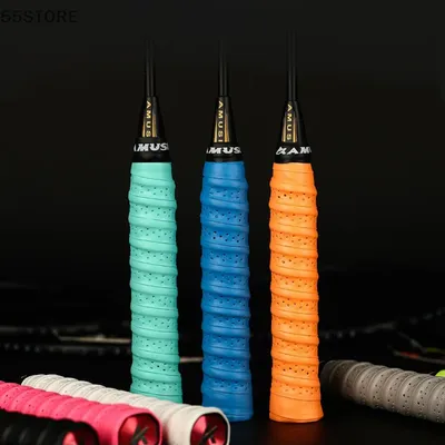 Keel Hand Rubber Thickened Non-Slip Badminton Sweatband Laminated Perforated Tennis Racket Handle