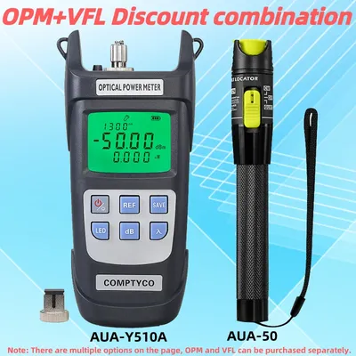 AUA-Y510A Optical Power Meter(OPM -50 ~+26dBm)&Visual Fault Locator(50/1/10/20/30mw VFL) FTTH Fiber